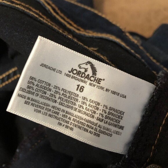 Jordache Skinny Dark WashJeans Size 16 - Picture 7 of 11